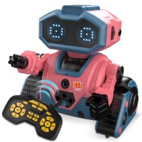 RC Robot Toy for Kids, Rechargeable Remote Control Robot with Gesture Sensing, Programming, LED Eyes, Music, Dance, Voice Recording & Dart Launcher, Gift for Boys Girls Model K103 RC Robot Toy for Kids, Rechargeable Remote Control Robot with Gesture Sensing, Programming, LED Eyes, Music, Dance, Voice Recording & Dart Launcher, Gift for Boys Girls Model K103