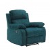 Fabric Recliner Chair, Manual Recliner with Padded Armrests, Foam Cushions, Foot Rest - 8291Y