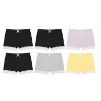 Girls Safety Shorts 6-Pack Soft Stretch Pull-On Coverage Shorts with Lace Trim, Elastic Waistband, Random Color Mix Layering Shorts for Dresses, Skirts, School & Everyday Wear Girls Safety Shorts 6-Pack Soft Stretch Pull-On Coverage Shorts with Lace Trim, Elastic Waistband, Random Color Mix Layering Shorts for Dresses, Skirts, School & Everyday Wear