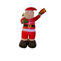 8 Ft Inflatable Santa Claus with Gift and Sack, Christmas Outdoor Decoration with LED Lights, Self-Inflating Blow Up Yard Decor for Holiday Parties, Garden, Lawn – 230cm-LYC-246 8 Ft Inflatable Santa Claus with Gift and Sack, Christmas Outdoor Decoration with LED Lights, Self-Inflating Blow Up Yard Decor for Holiday Parties, Garden, Lawn – 230cm-LYC-246