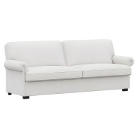 3-Seater Sofa with Rolled Arms, Removable & Washable Covers, Deep Seat and Soft Backrest – 71” Upholstered Couch for Living Room, Small Spaces  3-Seater Sofa with Rolled Arms, Removable & Washable Covers, Deep Seat and Soft Backrest – 71” Upholstered Couch for Living Room, Small Spaces
