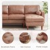 Modular Sectional Sofa, 80 inch L Shape Sofa, Modern 3 Seater Sofa with Wooden Legs for Home, Living Room - XLM3