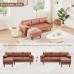 Modular Sectional Sofa, 80 inch L Shape Sofa, Modern 3 Seater Sofa with Wooden Legs for Home, Living Room - XLM3