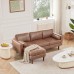 Modular Sectional Sofa, 80 inch L Shape Sofa, Modern 3 Seater Sofa with Wooden Legs for Home, Living Room - XLM3