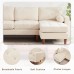 Modular Sectional Sofa, 80 inch L Shape Sofa, Modern 3 Seater Sofa with Wooden Legs for Home, Living Room - XLM3