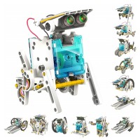 13-in-1 Solar Educational Robot Kit, Kids DIY STEM Toy for Educational Learning, Creative Fun - 214B