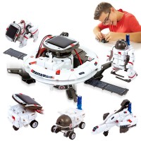 Kids STEM Toy, 6-in-1 Solar Robot Creation Kit for Educational Learning, Creative Fun - 219A