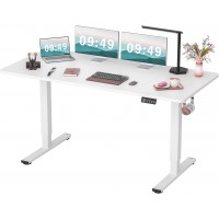 Electric Standing Desk, 63X24 Inches Adjustable Height Desk with Memory Presets  Electric Standing Desk, 63X24 Inches Adjustable Height Desk with Memory Presets