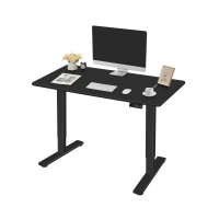 Electric Standing Desk, 120 x 60 cm Steel Adjustable Height Desk, Quick Assembly, Ultra-Quiet Motor - SM22F-05R-1260