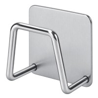 Stainless Steel Sponge Holder, Adhesive No Drill Kitchen Sink Organizer Stainless Steel Sponge Holder, Adhesive No Drill Kitchen Sink Organizer