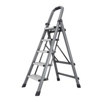 5-Step Folding Step Ladder with Handrails, Wide Anti-Slip Pedals, Carbon Steel Frame, Portable Heavy-Duty Stepladder for Kitchen, Closet, Garage & Home Organization, Gray, Model TH5STEP 5-Step Folding Step Ladder with Handrails, Wide Anti-Slip Pedals, Carbon Steel Frame, Portable Heavy-Duty Stepladder for Kitchen, Closet, Garage & Home Organization, Gray, Model TH5STEP