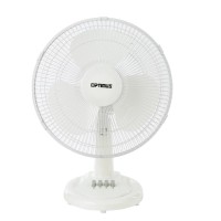 12" Oscillating Table Fan with 3 Speed Modes, Adjustable Tilt - F-1211