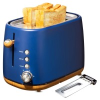2-Slice Toaster Oven, Stainless Stee Wide Slot Toaster with Removable Crumb Tray, 6 Settings, Reheat, Defrost, Cancel Bread Function (Blue) - YK-688H 2-Slice Toaster Oven, Stainless Stee Wide Slot Toaster with Removable Crumb Tray, 6 Settings, Reheat, Defrost, Cancel Bread Function (Blue) - YK-688H