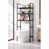 Freestanding Over-The-Toilet Storage Rack 4-Tier Bathroom Organizer Shelf Strong Load-Bearing H-Frame Anti-Slip Feet Space-Saving Toilet Shelf for Small Bathrooms Freestanding Over-The-Toilet Storage Rack 4-Tier Bathroom Organizer Shelf Strong Load-Bearing H-Frame Anti-Slip Feet Space-Saving Toilet Shelf for Small Bathrooms