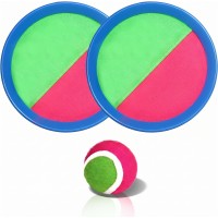 Toss and Catch Ball Set Hand Straps 19 cm Outdoor Family Game Toss and Catch Ball Set Hand Straps 19 cm Outdoor Family Game