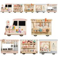 Wall Activity Board Train Set 5-in-1 Wooden Busy Board with Kitchen, Doctor, Tool & Ice Cream Toys Wall-Mounted Learning Toy for Toddlers & Preschoolers Wall Activity Board Train Set 5-in-1 Wooden Busy Board with Kitchen, Doctor, Tool & Ice Cream Toys Wall-Mounted Learning Toy for Toddlers & Preschoolers