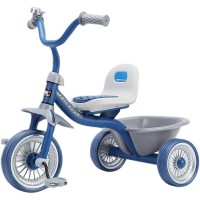 Kids Tricycle, Learning Balance Tricycle with Steel Frame, Adjustable Seat, Storage Bin, Silent Tires for Kids, 2 to 6 Year Old - T339