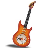 Vintage Wall Clock Guitar, Decorative Classic Design Clock with Quartz Movement, Analog Dial for Home, Office, Studio Decor - 5684 Vintage Wall Clock Guitar, Decorative Classic Design Clock with Quartz Movement, Analog Dial for Home, Office, Studio Decor - 5684