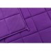 Weighted Blanket, 20lbs, 60" x 80" Premium Weighted Blanket with Cotton Material, Glass Beads (Purple)