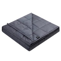 Adult Weighted Blanket, 15 LBS, 48" x 72" Cooling Blanket with 7 Layers, Premium Glass Beads