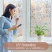 Window Privacy Film, Removable 3D Rainbow Covering No Glue Static Cling, UV Blocking for Home, Office, Windows - 44.5 x 200 cm