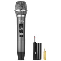 XZL UHF Wireless Microphone, Rechargeable Cordless Microphone with 1/4” Receiver, Adjustable Frequency & Volume, Plug and Play for Karaoke, Presentations, Speeches - U50 XZL UHF Wireless Microphone, Rechargeable Cordless Microphone with 1/4” Receiver, Adjustable Frequency & Volume, Plug and Play for Karaoke, Presentations, Speeches - U50
